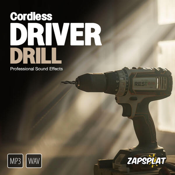 Cordless driver drill sound effects