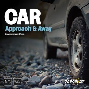 Car approach and drive away sound effects