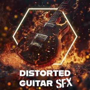 Distorted guitar sound effects