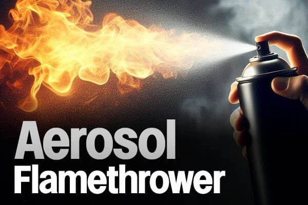 Aerosol flamethrower sound effects