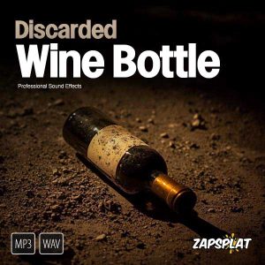 Empty glass wine bottle sound effects