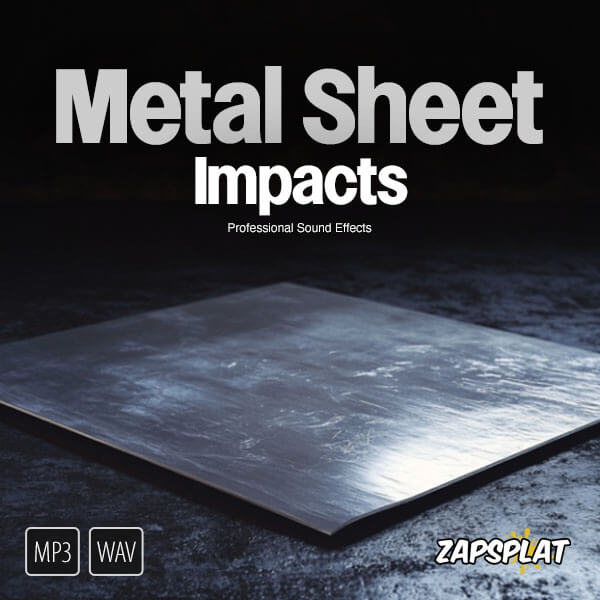 Free metal sheet impact sound effects