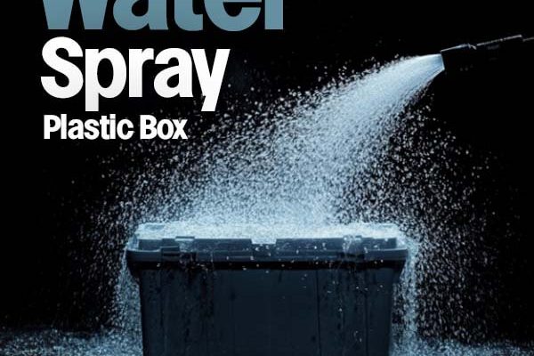 Water spraying plastic box sound effects