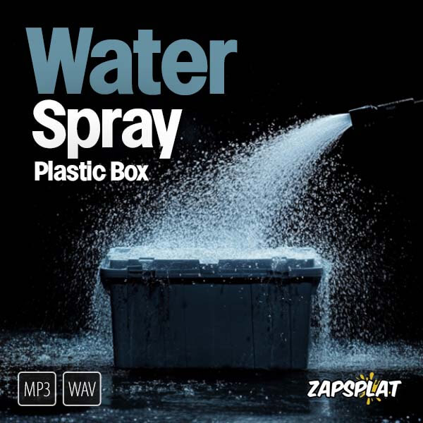 Water spraying plastic box sound effects