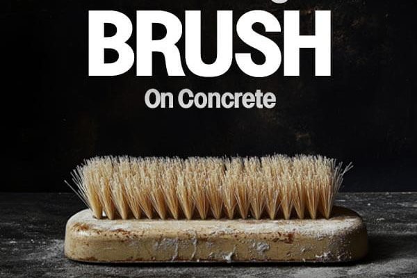 Scrubbing brush on concrete sound effects