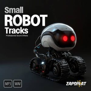 Science fiction small robot tracks sound effects